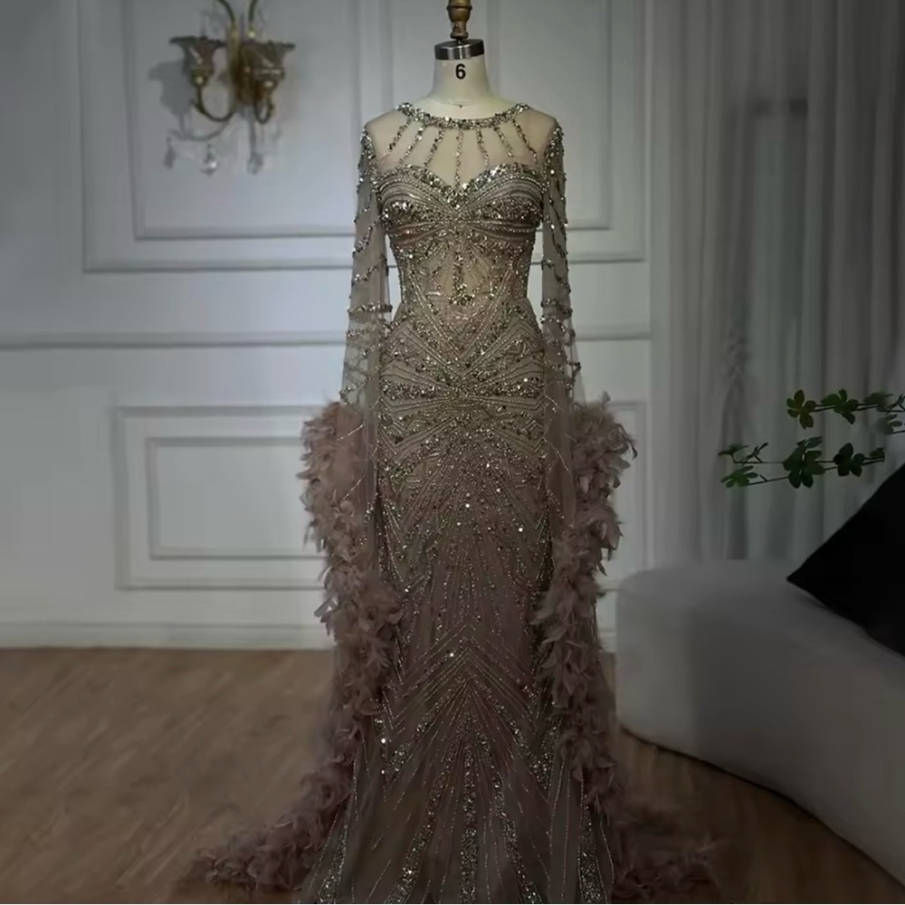 Elegant Beaded Evening dress